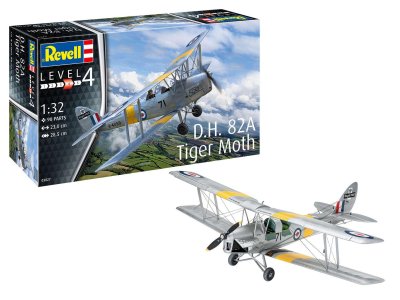 1:32 Revell 03827 D.H. 82A Tiger Moth Plane - Rev03827 d h 82a tiger moth revell modelbouwpakket 03827 d h 82a tiger moth 01a - REV03827