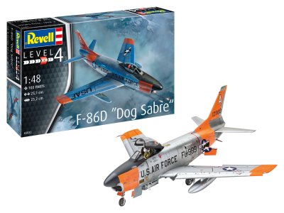 1:48 Revell 03832 F-86D Dog Sabre Plane - Rev03832 f 86d dog sabre 01 - REV03832