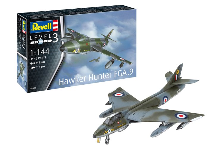 1:144 Revell 03833 Hawker Hunter FGA.9 Plane - Rev03833 hawker hunter fga 9 01 1 - REV03833