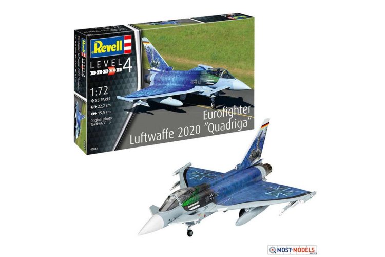 1:72 Revell 03843 Eurofighter "Luftwaffe 2020 Quadriga" Plane - Rev03843 a 1 - REV03843