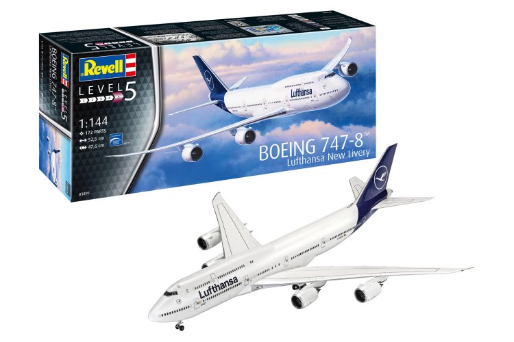 1:144 Revell 03891 Boeing 747-8 - Lufthansa - New Livery - Rev03891 5 - REV03891