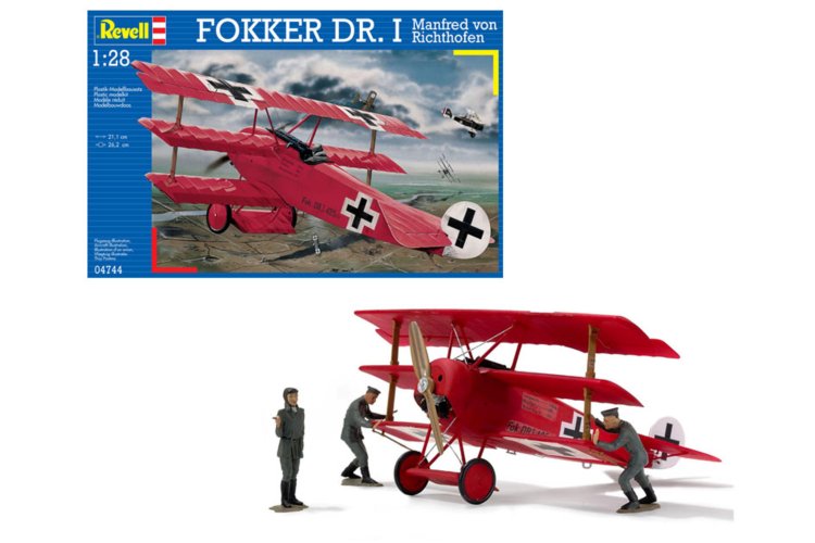 1:28 Revell 04744 Fokker Dr.I - Richthofen Plane - Rev04744 fokker dr 1 manfred von richthofen revell modelbouwpakket 04744 fokker dr i manfred von richthofen 01 1 - REV04744