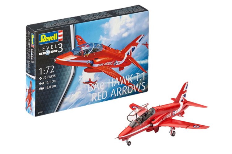 1:72 Revell 04921 BAe Hawk T.1 Red Arrows - Rev04921 bae hawk t 1 red arrows revell modelbouwpakket 04921 bae hawk t1 red arrows 01 1 - REV04921