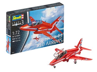 1:72 Revell 04921 BAe Hawk T.1 Red Arrows - Rev04921 bae hawk t 1 red arrows revell modelbouwpakket 04921 bae hawk t1 red arrows 01 - REV04921