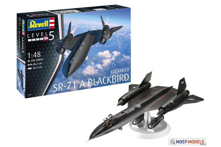 1:48 Revell 04967 Lockheed SR-71 A Blackbird Plane - Rev04967 lockheed sr 71 a blackbird 01 1 - REV04967