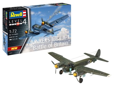 1:72 Revell 04972 Junkers Ju88 A-1 - Battle of Britain - Rev04972 junkers ju88 a 1 battle of britain revell modelbouwpakket 04972 junkers ju88 a 1 battle of britain 01 - REV04972