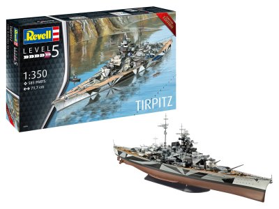 1:350 Revell 05096 German Battleship Tirpitz - Limited Edition - Rev05096 - REV05096