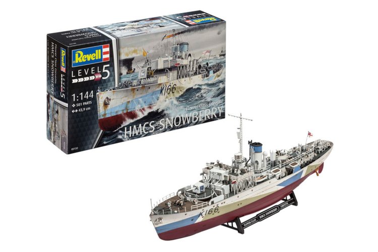 1:144 Revell 05132 Flower Class Corvette - HMCS Snowberry - Rev05132 1 - REV05132