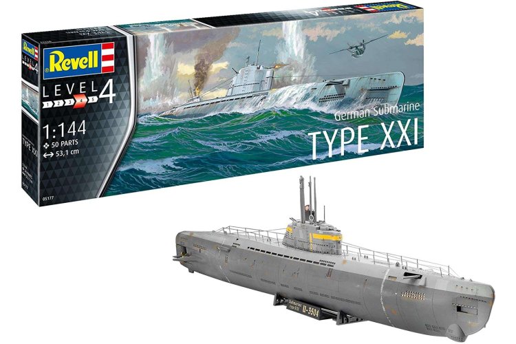 1:144 Revell 05177 German Submarine Type XXI - Rev05177 1 - REV05177