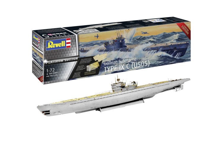 1:72 Revell 05180 Duitse Submarine Type IX C (U505) - Duikboot - Platinum Edition - Rev05180 1 - REV05180