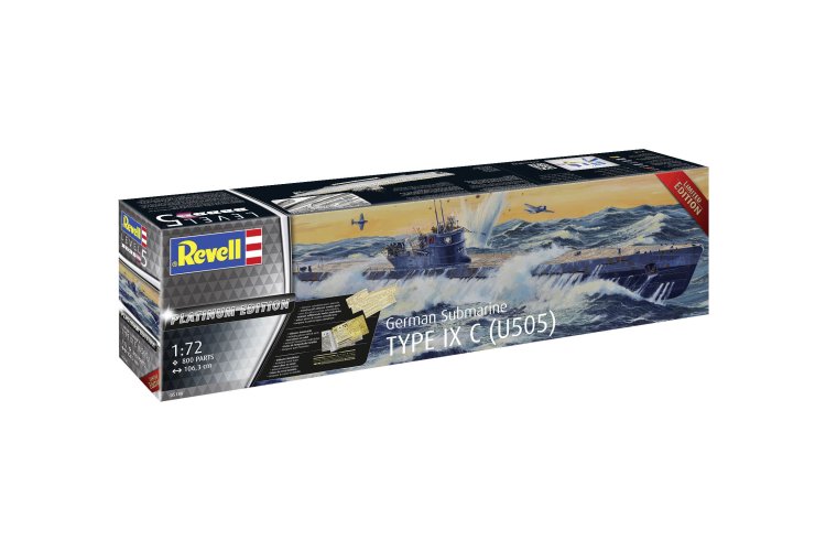 1:72 Revell 05180 Duitse Submarine Type IX C (U505) - Duikboot - Platinum Edition - Rev05180 3 - REV05180