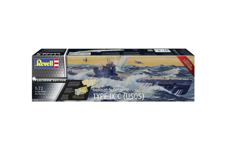 1:72 Revell 05180 Duitse Submarine Type IX C (U505) - Duikboot - Platinum Edition - Rev05180 4 - REV05180