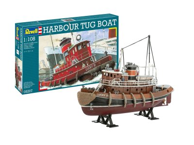 1:108 Revell 05207 Harbour Tug Boat - Rev05207 kmpw harbour tug boat 1 - REV05207