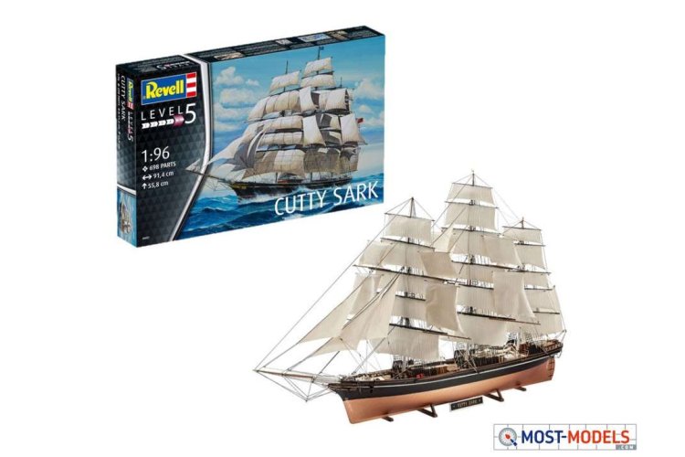 1:96 Revell 05422 Cutty Sark Boat - Rev05422 kmw cutty sark 1 - REV05422