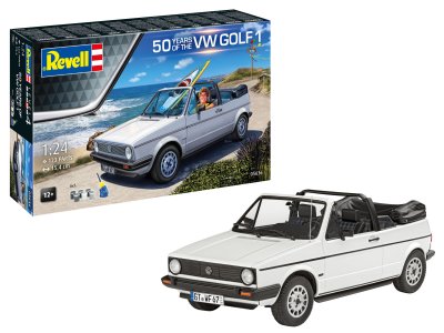 1:24 Revell 05636 Volkswagen VW Golf 1 Cabriolet - 50 Years! - Car - Gift Set - Rev05636 1 - REV05636