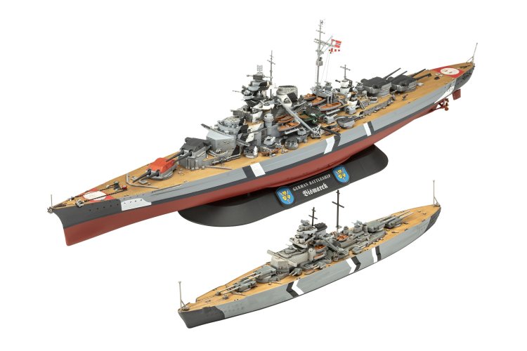 1:700 & 1:1200 Revell 05637 De legendarische Bismarck - 2 Schepen! - Geschenkset - Rev05637 1 - REV05637