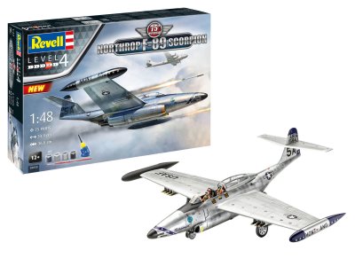 1:48 Revell 05650  50th Anniversary - Northrop F-89 Scorpion - Geschenkset - Rev05650 cadeauset 75th anniv northrop f 89 scorpion revell modelbouwpakket met basisaccessoires 05650 geschenkset 75th anniv northrop f 89 scorpion 01 - REV05650