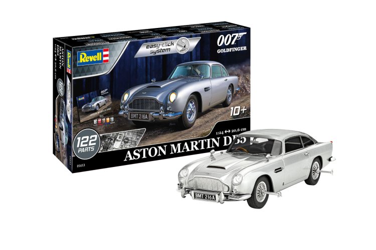 1:24 Revell 05653 James Bond 007 - Aston Martin DB5 - Easy-Click - Geschenkset - Rev05653 geschenkset james bond aston martindb5 easy click 01 1 - REV05653