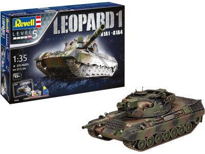 1:35 Revell 05656 Leopard 1 A1A1-A1A4 Tank - Geschenkset - Rev05656 - REV05656
