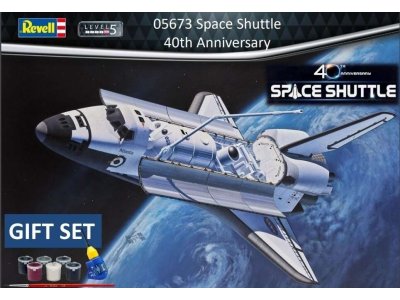 1:72 Revell 05673 Space Shuttle, 40th. Anniversary - Gift Set - Rev05673 revell apollo 11 columbia eagle dovanu komplektas mastelis 196 03700 kopija 1 - REV05673