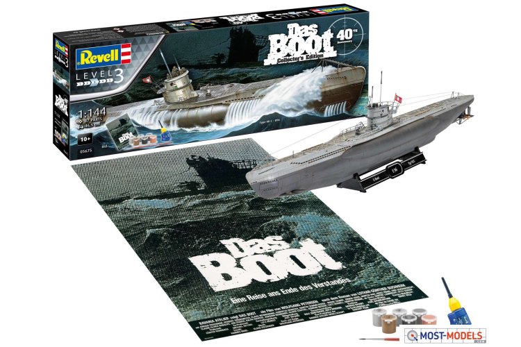 1:144 Revell 05675 Das Boot Collector's Edition - 40th Anniversary - Gift Set - Rev05675 das boot collectors edition nf 02 1 - REV05675