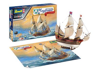 1:83 Revell 05684 Mayflower - 400th Anniversary - Gift Set - Rev05684 - REV05684