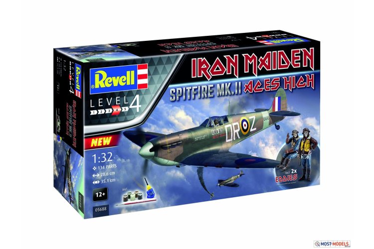 1:32 Revell 05688 Spitfire Mk.II "Aces High" Iron Maiden - Gift Set - Rev05688 1 - REV05688