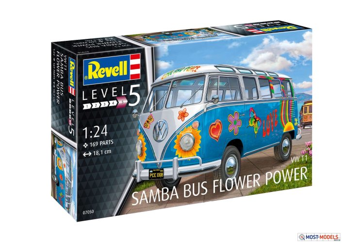 1:24 Revell 07050 Volkswagen VW Samba T1 "Flower Power" - Rev07050 6 - REV07050