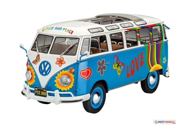 1:24 Revell 07050 Volkswagen VW Samba T1 "Flower Power" - Rev07050 - REV07050