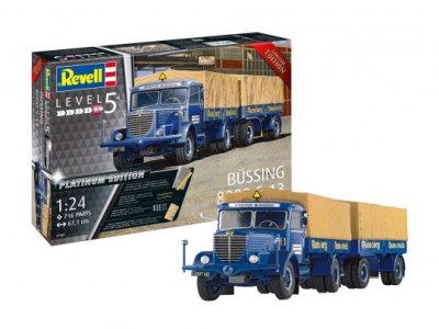 1:24 Revell 07580 Bussing Truck 8000 S 13 mit Trailer- Platinum Edition - Rev07580 - REV07580