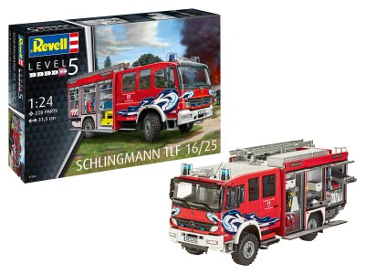 1:24 Revell 07586 Mercedes-Benz Schlingmann TLF 16/25 - Brandweerwagen - Rev07586 1 - REV07586