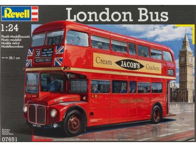 1:24 Revell 07651 London Bus - Rev07651 revell london bus in 1 24 bouwpakket - REV07651