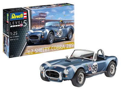 1:25 Revell 07669  62 Shelby Cobra 289 Car - Rev07669 kmw 62 shelby cobra 289 - REV07669