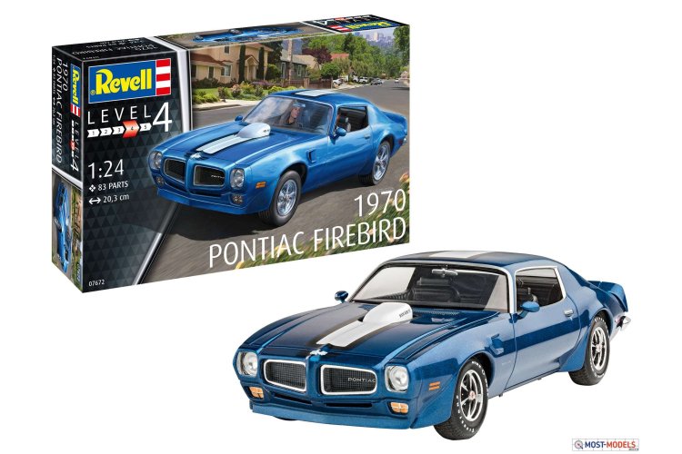 1:24 Revell 07672  1970 Pontiac Firebird Car - Rev07672 1970 pontiac firebird 01 1 - REV07672