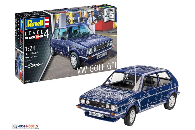 1:24 Revell 07673 Volkswagen VW Golf GTI - Builders Choice! - Rev07673 1 - REV07673