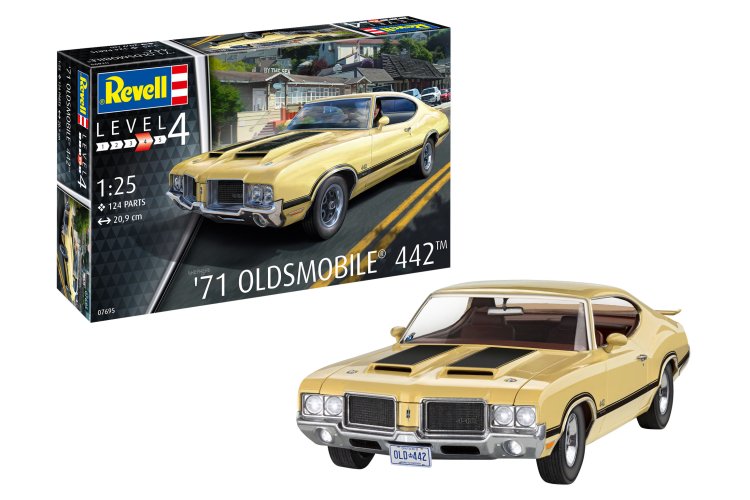 1:25 Revell 07695  1971 Oldsmobile 442 Coupe - Rev07695 1971 oldsmobile 442 01 1 - REV07695