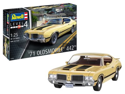 1:25 Revell 67695  1971 Oldsmobile 442 Coupe - Model Set - Rev07695 1971 oldsmobile 442 01 2 - REV67695