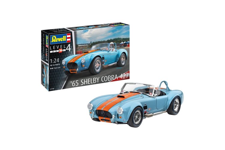 1:24 Revell 07708  1965 Shelby Cobra 427 - Rev07708 1 24 65 shelby cobra 427 car model kit p19771 80794 image 1 - REV07708