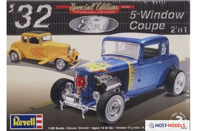 1:25 Revell 14228  1932 Ford 5 Window Coupe 2n1 - Rev14228 1 - REV14228