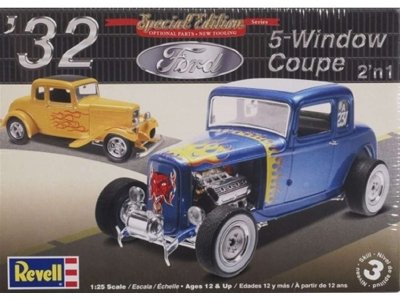 1:25 Revell 14228  1932 Ford 5 Window Coupe 2n1 - Rev14228 - REV14228