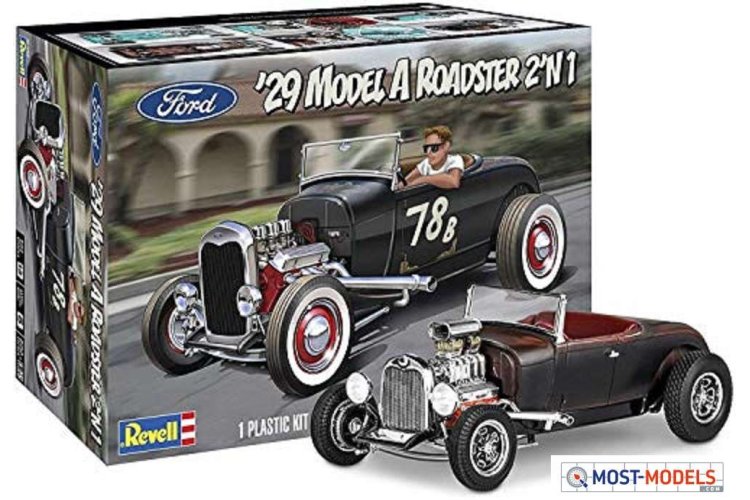 1:25 Revell 14463  1929 Ford Model A Roadster Car - Rev14463 1929 gord model a roadster 1 - REV14463