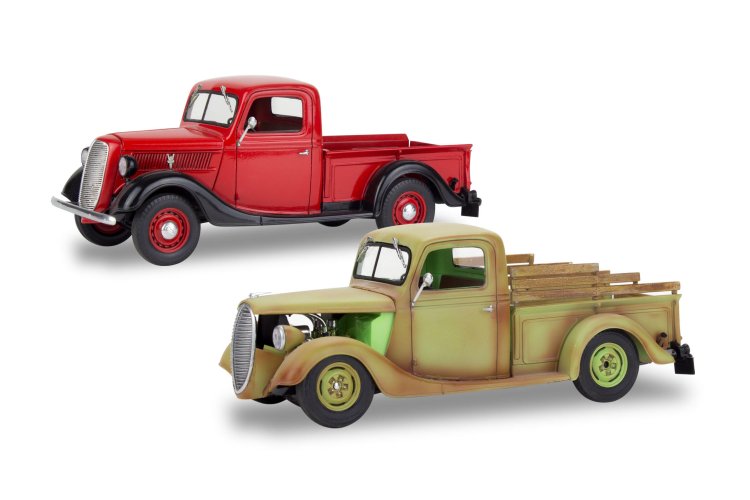 1:25 Revell 14516  1937 Ford Pickup with surfboard 2N1 - Rev14516 37 ford pickup with surfboard 2n1 02 - REV14516