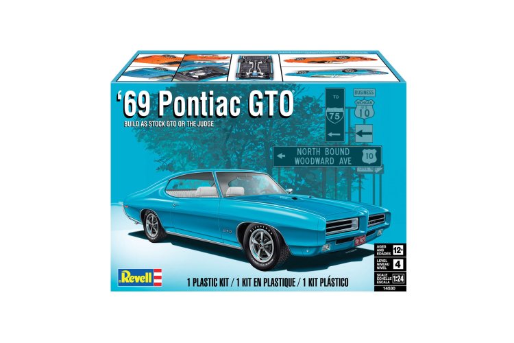 1:24 Revell 14530  69 Pontiac GTO Car - The Judge - 2N1 Kit - Rev14530 69 pontiac gto the judge 2n1 021 - REV14530