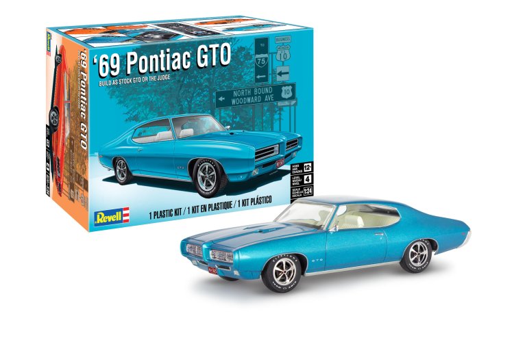 1:24 Revell 14530  69 Pontiac GTO Car - The Judge - 2N1 Kit - Rev14530 69 pontiac gto the judge 2n1 revell modelbouwpakket 14530 69 pontiac gto the judge 2n1 01 1 - REV14530