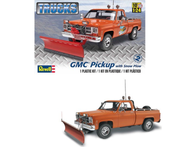 1:24 Revell 17222 GMC Pickup w/ Snow Plow - Rev17222a - REV17222