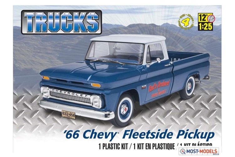 1:25 Revell 17225 Chevy Fleetside Pickup - 1966 - Rev17225 revell 1966 chevy fleetside pickup mastelis 125 17225 2 - REV17225