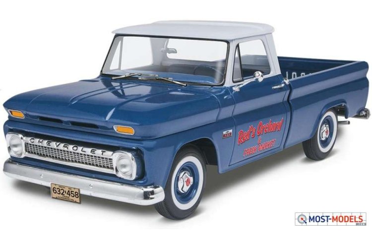 1:25 Revell 17225 Chevy Fleetside Pickup - 1966 - Rev17225 s m 1966 chevy fleetside pickup - REV17225