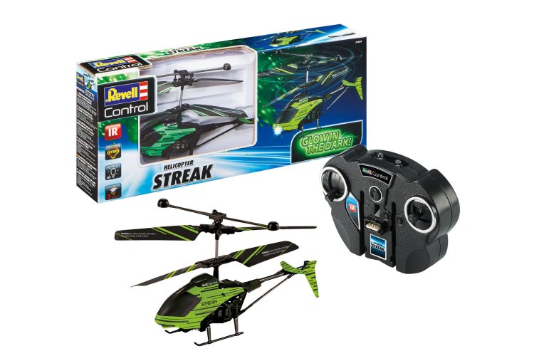 Revell 23829 RC Helicopter - Streak - Glow in the dark - Rev23829 glow in the dark heli streak 01 1 - REV23829