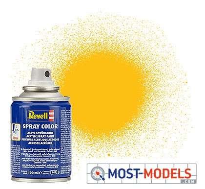 Revell #15 Yellow - Matt - Acryl Spray - 100ml - Rev34115glebmatt 1 - REV34115