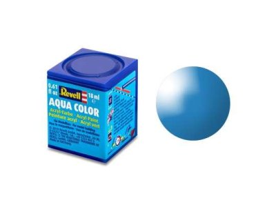 Revell Aqua  #50 Light Blue - Gloss - RAL5012 - Acryl - 18ml - Rev36150 1  - REV36150-XS